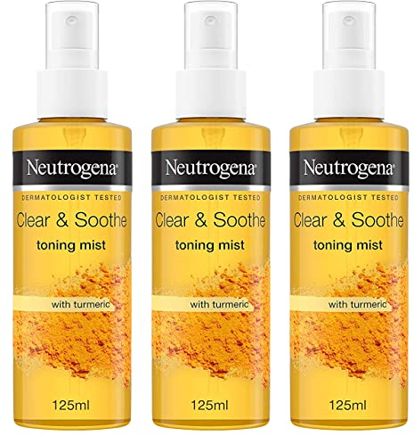 Neutrogena Feuchtigkeitsspray Mit Curcuma, 3er Pack (3 x 125ml)