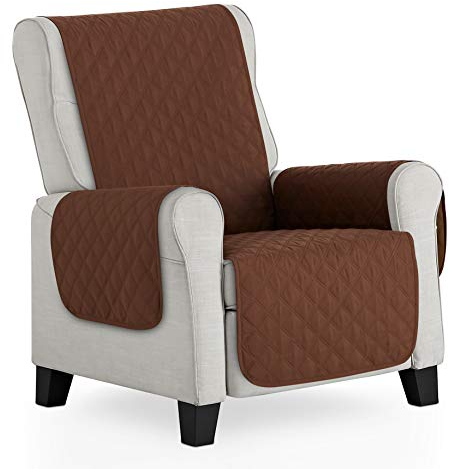 Bestcovers Sessel Überzug 1-Sitzer - Sitzbezug, effektiver Schutz vor Kratzern und Beschädigungen, Universalbezug (Braun)
