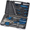 Draper 100 -Piece Tool Kit | Chrome Vanadium Steel Hand Tools | 1/2 Inch and 1/4 Inch Square Drive Ratchets & Sockets | Pliers | Screwdrivers & Bits | Spanners | 08627