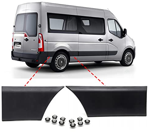 MKAREPART Rechter Kotflügel Seitenabdeckung Zierleisten Set für kurzes Chassis L2 Modell 768F30006R, 768F30005R (rechte Seite)