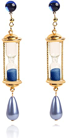 MayDee Boucles D'oreilles Sablier Lumineux Vanitas Anime Cosplay Goujon D'oreille (B)