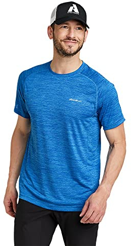 Eddie Bauer Herren T-Shirt Resolution Kurzarm, Saphir, XL