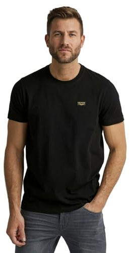 PME Legend Herren Rundhals T-Shirt COLD DYE Regular Fit Schwarz Weiss Grün Blau