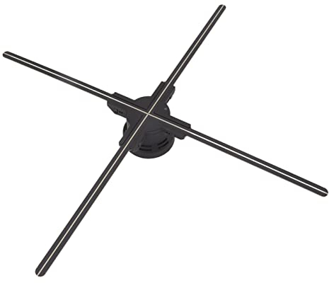 3D Hologram Fan, Naked Eye 3D HD Holographischer Videoprojektor Fan, WiFi 3D LED Fan 70cm 1600x832 Video Werbeprojektor Maschine für Shop Bars für Shop Bar Party