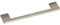ACCURIDE MG.247320.20 LA 320 mm, Technik-Team Möbelgriff Eudore, Breite 344 mm, Schubladengriff eckig, Edelstahl gebürstet, Silber