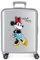 Disney 100 Minnie Joyful Grauer Kabinenkoffer 40 x 55 x 20 cm, starres ABS, integrierter TSA-Verschluss, 38,4 l, 2 kg, 4 Doppelrollen, Handgepäck