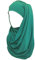 Lina & Lily Bubble Crepe Chiffon Damen Muslim Hijab Kopftuch Schal Turban, Stoff Leicht Undurchsichtig (Jadegrün)