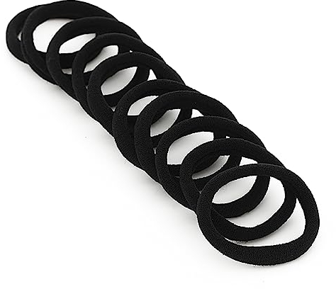 100 Stück Haargummis Mädchen, Schwarz Haargummis 4cm Klein Elastisch Haarbänder Pferdeschwanz Inhaber Haarzubehör Dünne Haarbänder Für Mädchen Mann Frauen