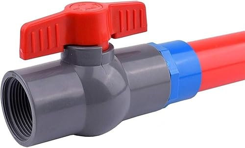 Kugelhahn-Absperrventil, 1 Stück, PVC-Rohr, Innengewinde, Kugelhahn, 1/2 Zoll, 3/4 Zoll, 1 Zoll, 1,2 Zoll, 1,5 Zoll, 2 Zoll, Aquarium-Gartenbewässerungs-Kugelhahn, Aquarium-Wasserrohrventil (Farbe: In