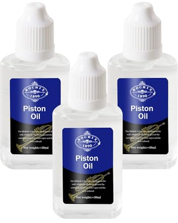 Synthetisches Kolbenöl für Trompete, Horn, Blechblasinstrumente 1.02 fl.oz/30ml(3pks)