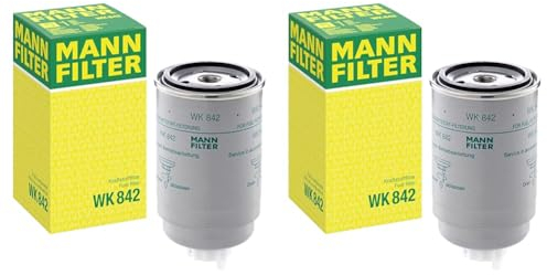 MANN-FILTER WK 842 Kraftstofffilter – Für Busse und Nutzfahrzeuge (Packung mit 2)