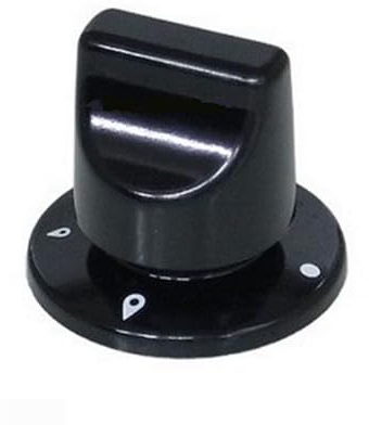MANOPOLA CON GHIERA PER CUCINA A GAS PER INDESIT ARISTON NERO M2726