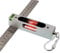 Equipped with double-sided calipers, chain buckle for easy portability, adjustable liquid level gauge with rectangular holes, Luminescent band magnet level (red)