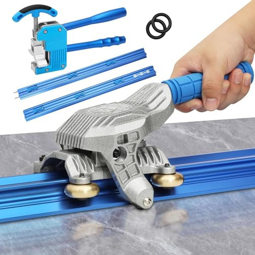 87 Inch Manual Tile Cutter, Table Tile Cutter Hand Tools with Double Rails Design for Large Ceramic Porcelain Tiles