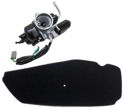 17,5mm Vergaser + Luftfilter Set passend für Piaggio Sfera NSL 50 80 – Vergaserkit mit E-Choke & Luftfiltereinsatz