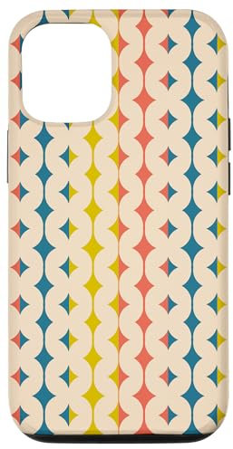 Hülle für iPhone 14 Abstraktes modernes geometrisches Muster aus der Mitte