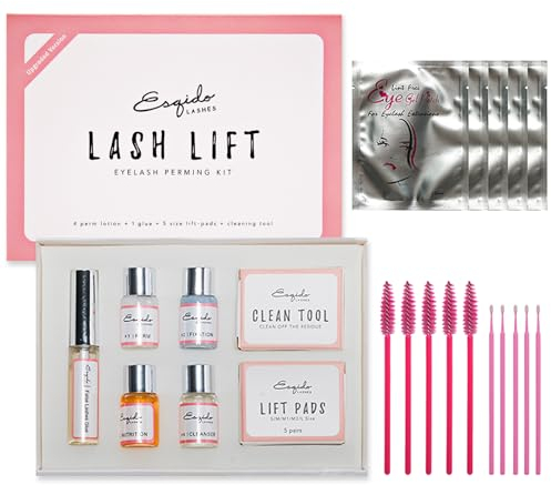 EONFAVE Wimpernlifting Set - Leicht Zu Bedienen DIY Wimpernformung Wimpernwelle Lash Lift Kit, Sicherheit Und Gesundheit Wimpern Lifting Set Semi-Permanent Natürliche Dickere Lash Lifting Set