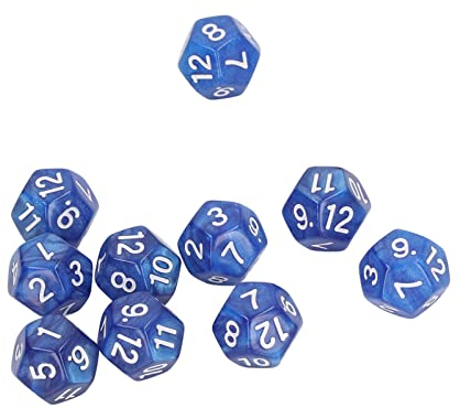 12-seitige Würfel, 40 Stück, Polyedrische Klare Zahlen, Wasserfest, Verhindern 12-seitig, 40 Teile, Spielzeug, Spiele, Spiele, Zubehör, Spielstandard, Angenehme Haptik,