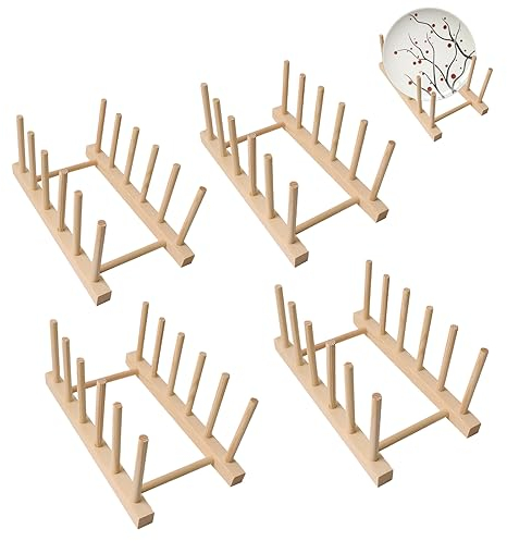 4 Pcs Wooden Puzzle Display Stand,Jigsaw Shelf Stand Puzzle Holder Rack for Kids,Wooden Puzzle Holder Storage,Puzzle Organizer Puzzle Storage Rack for Puzzles Books Crafts Collection Lovers
