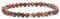 Echtes Leopardenjaspis Edelstein Armband mit 4mm Perlen - verschiedene Längen - Heilstein Schutzstein Talisman Glücksbringer Geschenk (Leo.-Jaspis, 14CM)