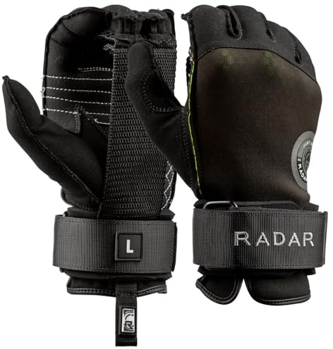 RADAR Vice Inside-Out Wasserski-Handschuhe - Schwarz/Mitternachtsvolt