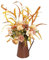 BestAlice Fleurs d'automne Artificielles avec Pot en Métal, Fausses Fleurs d'automne, Arrangements Floraux d'automne pour Centres de Table d'automne, Décoration d'automne, Fleurs