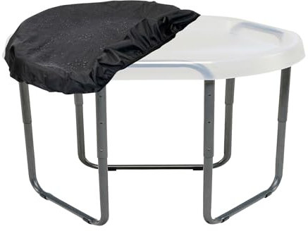 KUB (NEW 3 in 1 Hexacle Tuff Tray, Adjustable Stand & Waterproof Cover Set | Ultimate Kids Sensory Play Setup | Ideal for Sand and Water Play (XL 90cm) | 6 Colour Options (Clear)