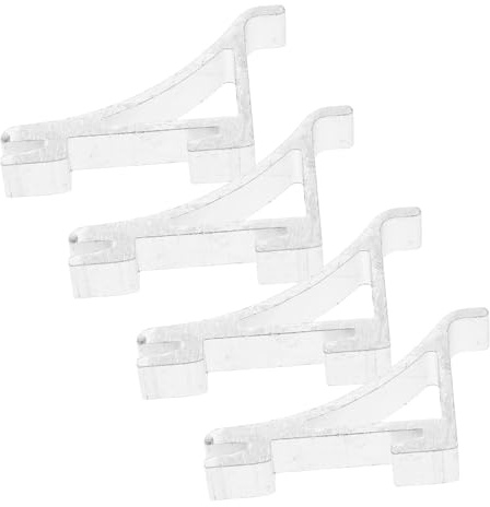 KOMBIUDA 4pcs Metal Shelf Clips Bracket Replacement Refrigerator Clip Hook for Refrigerator