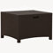 SDWEHO7 Rattan-Optik Auflagenbox Garten Kaffetisch Wasserdicht Gartenbox Garten Truhe Box Aufbewahrungsbox Gartentruhe für Terrasse & Balkon, Polypropylen, 60x54x41 cm Braun
