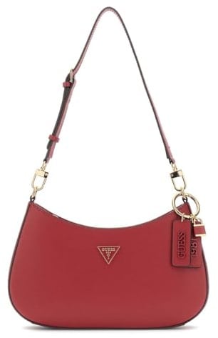 GUESS Schultertasche Noelle II Top Zip Shoulder Bag Garnet dunkelrot