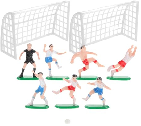 TOYANDONA Fußballplastik Sportballmotiven Kuchenaufsätze Fußballspieler Spielzeug Fußball Mottoparty Dekorationen Für Jungen Tortenaufsatz Mit Turnmotiven Mini-fußballdeko