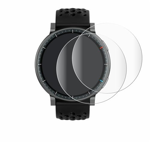 BROTECT Schutzfolie für Amazfit Active Max | 2 Stück Transparenter Displayschutz Made in Germany Klare Full-Screen Folie Full-Cover 3D Curved Montage Kit