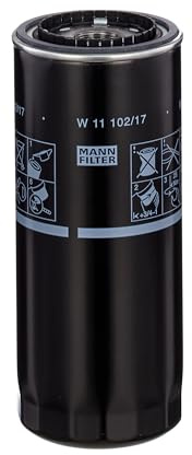 MANN-FILTER, W 11 102/17 Oil Filter | For Off-Highway, Highest Filtration Performance, Engine Protection, High Quality Sealing, True OE Engineering