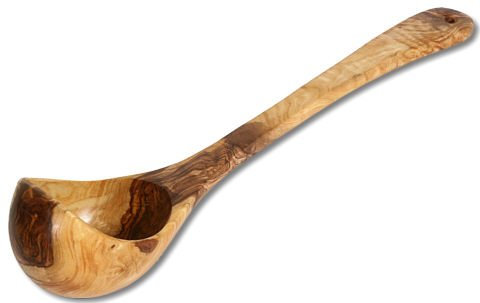 FAIMEX Schöpflöffel Olivenholz 15x30 cm - Rustikal, 1 Stück