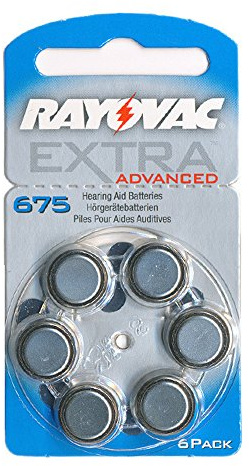 Rayovac Hearing-aid-cells - Varta/Rayovac Extra Advanced Button cell zinc air - V675, HA675, PR44