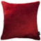 McAlister Textiles Glänzender Samt | Kissenbezug für Sofakissen in Rot | 43 x 43 cm | in 11 Farben und 5 Größen | gedrückter Samt edel paspeliert | Kissenhülle für Samtkissen