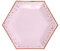 Neviti- Glitz and Glamour Platos de papel, Color pink/rose gold, Large (773178) , color/modelo surtido