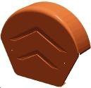 Manthorpe Building Products Dry Verge Ridge Cap Round Terracota