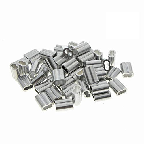 Kitchen-dream Kitchen-dream Aluminium-Crimpschlaufe für 3mm Drahtseil und Kabel (50)