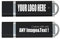 MEINAMI Clé USB Personnalisée Publicitaire 1 Go avec Logo, Texte 25 Pièces Noir