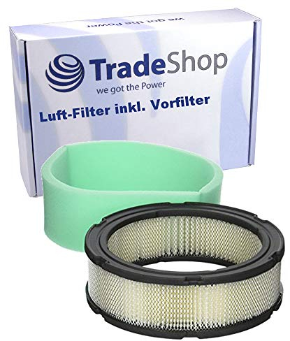 Luft-Filter inkl. Vorfilter ersetzt Briggs & Stratton 394018S 394018 392642 4135 505D Alko P130 394018 Jacobsen 392642 5000441 Ering B394018 Motorenmodelle 29 30 35 38 42