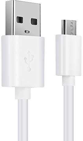 CELLONIC Câble USB télécommande data et charge 2A de 1m compatible avec Logitech Harmony Elite, Harmony 950, Harmony One Ultimate/nVidia Shield TV Micro USB vers USB A 2.0 blanc Fil en PVC données