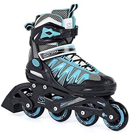 SMJ sport Damen Inliner Inlineskates Skates 82A ABEC5 Fitness PW-150 Türkis (38)