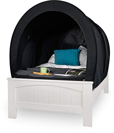 Snuggy Pod Bed Canopy – Black (Double Size) | Premium Portable Indoor Sleep Tent for Beds | Relaxing Shelter for Sensory Children | Lightweight & Breathable Fabric | Foldable Design & Easy Assembly