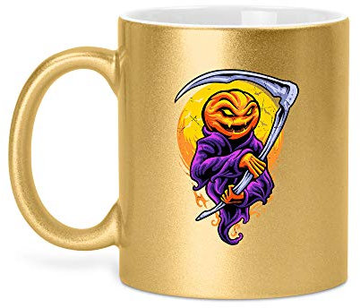 Halloween Grimm | Glitzertasse Tasse Becher Glitzer Geschenk | 330 ml