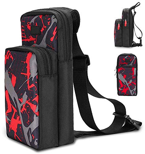 INFURIDER Tasche für Nintendo Switch - Tragetasche Crossbody Reisetasche Backpack für Nintendo Switch Lite Console&Zubehör,Portable Spiel Tasche Umhängetasche für Switch Joy-Cons