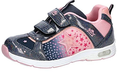 Lico Mädchen Starlet V Blinky Sneaker, marine/rosa, 25 EU