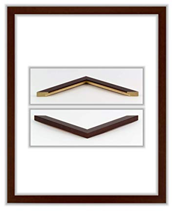 myposterframe Bilderrahmen 80 x 120 cm Juliet Braun mit klarem Kunstglas (2mm)