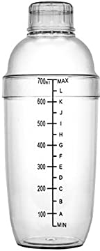 TopHomer Cocktail-Shaker, Anti-Leakage-transparenter Cocktail-Shaker-Mixer mit Waage Drink-Shaker-Flaschenbar-Pub-Werkzeug