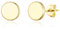 Philip Jones Gold Plated Round Dot Stud Earrings